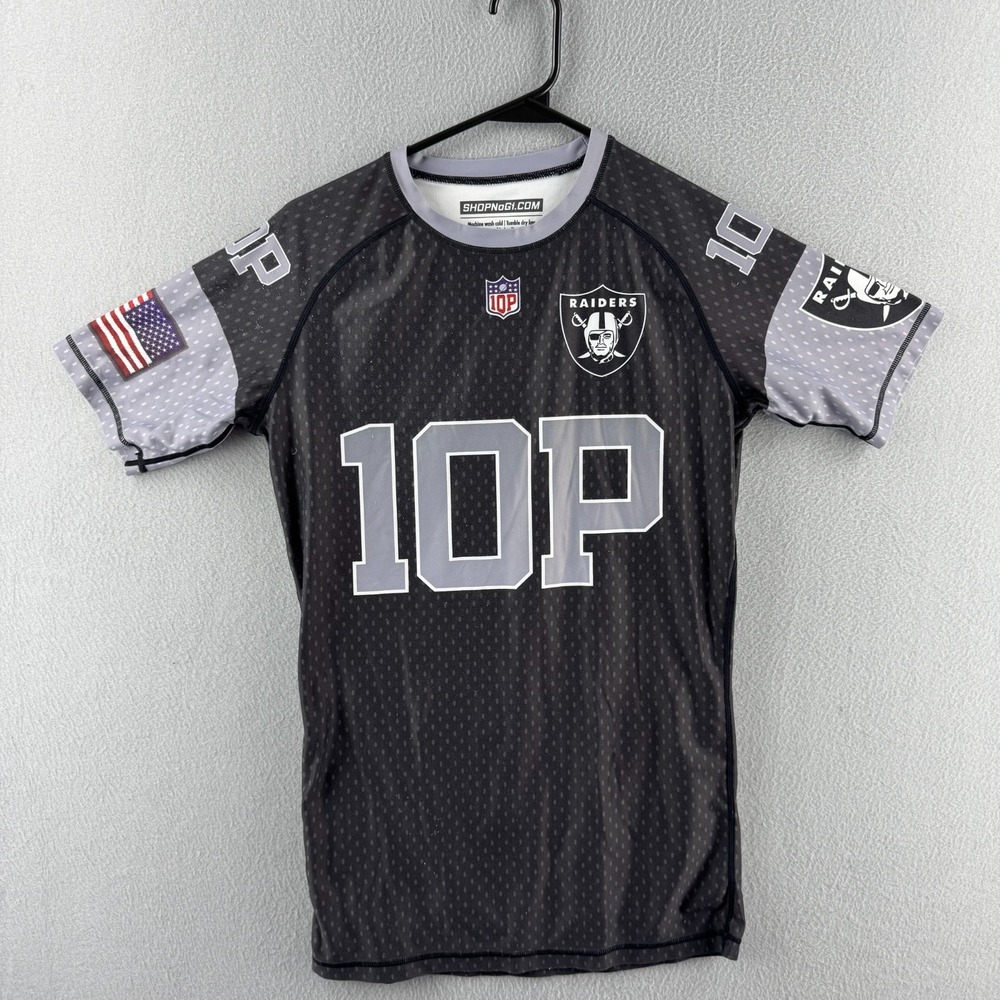 Shop No Gi Rash Jiu Jitsu Rash Gaurd Mens Small Las Vegas Raiders